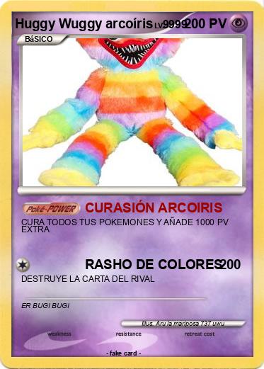 Pokemon Huggy Wuggy arcoíris