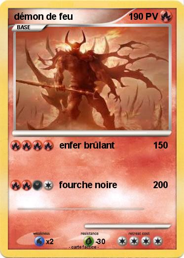 Pokemon démon de feu