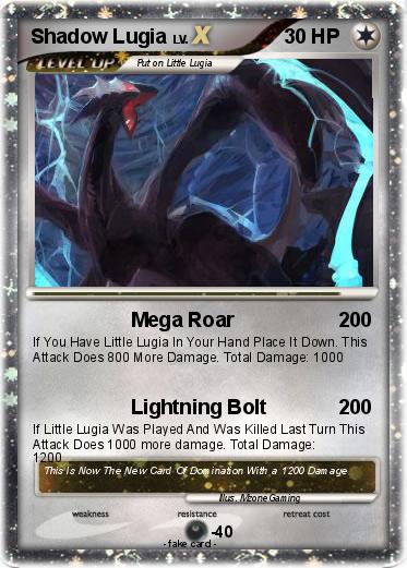 Pokemon Shadow Lugia