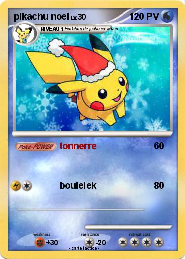 Pokemon pikachu noel