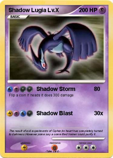 Pokemon Shadow Lugia Lv.X