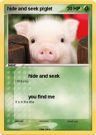 Pokemon hide and seek piglet