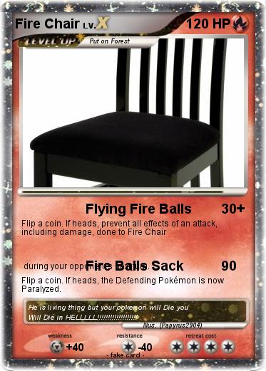 Pokemon Fire Chair