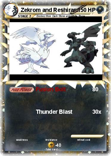 Pokemon Zekrom and Reshiram