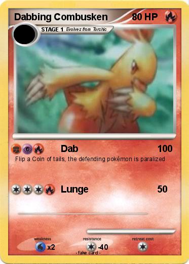 Pokemon Dabbing Combusken