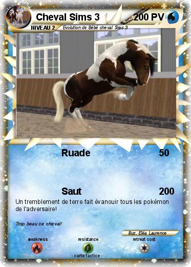Pokemon Cheval Sims 3