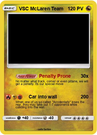 Pokemon VSC McLaren Team