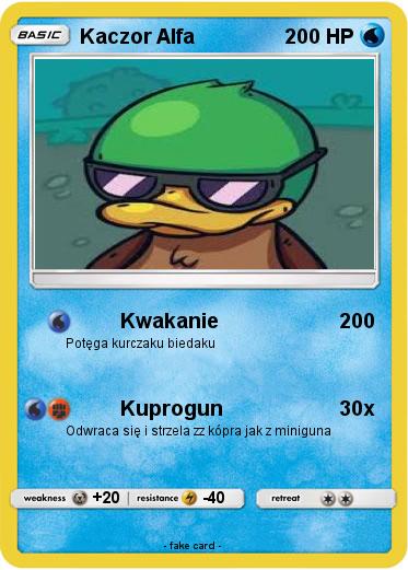 Pokemon Kaczor Alfa