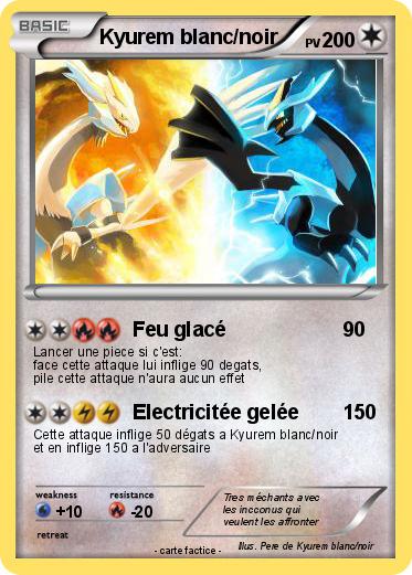 Pokemon Kyurem blanc/noir
