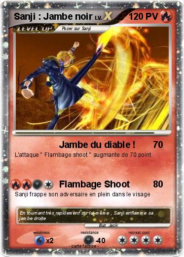 Pokemon Sanji : Jambe noir