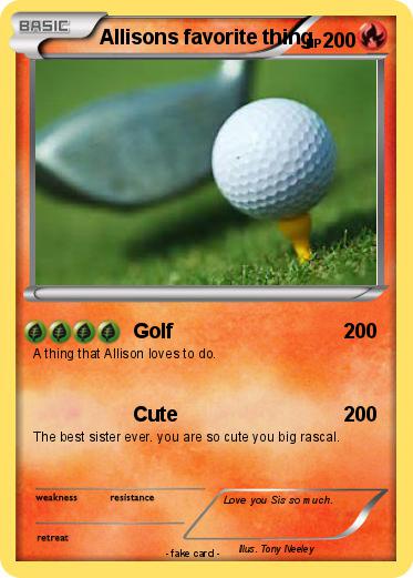 Pokemon Allisons favorite thing