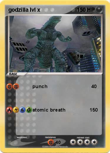 Pokemon godzilla lvl x
