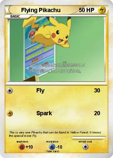 Pokemon Flying Pikachu