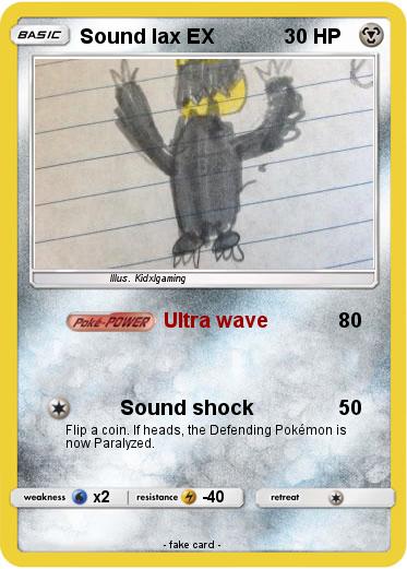 Pokemon Sound lax EX