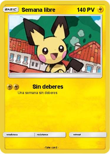 Pokemon Semana libre