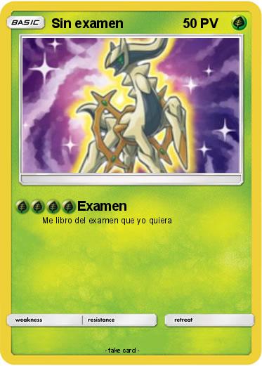 Pokemon Sin examen