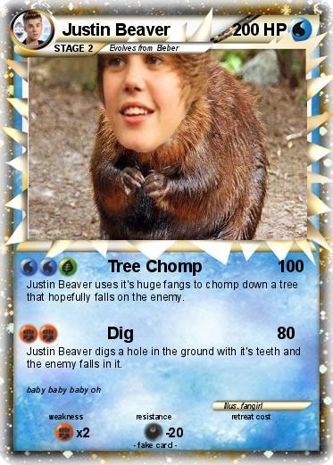 Pokemon Justin Beaver