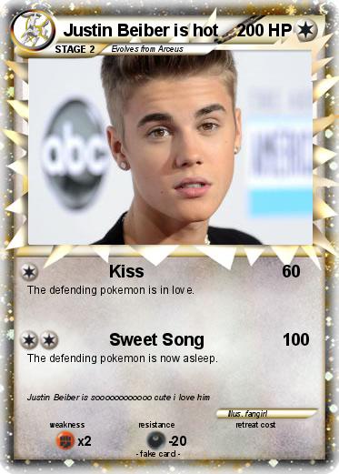 Pokemon Justin Beiber is hot