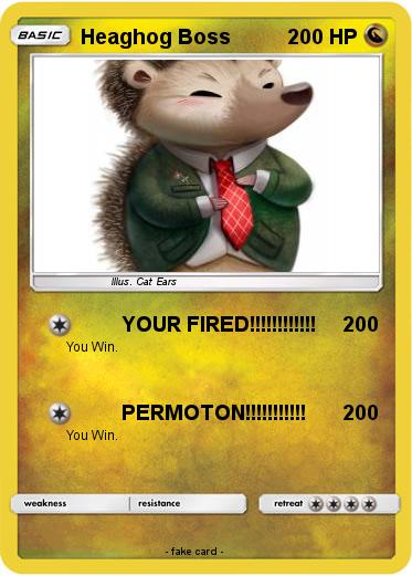 Pokemon Heaghog Boss