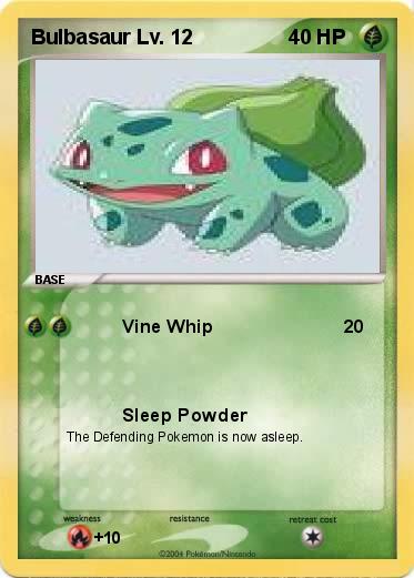 Pokemon Bulbasaur Lv. 12