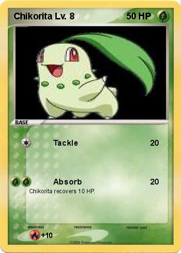 Pokemon Chikorita Lv. 8