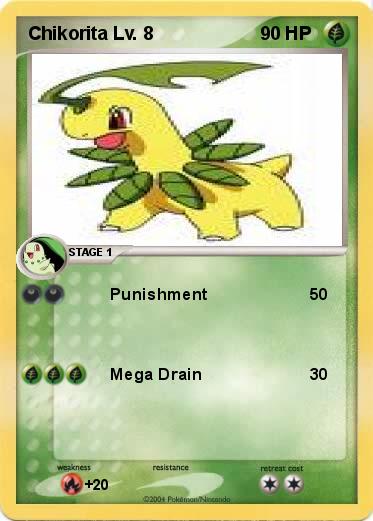Pokemon Chikorita Lv. 8