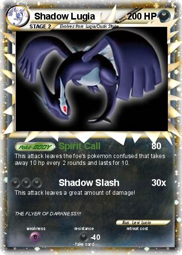 Pokemon Shadow Lugia