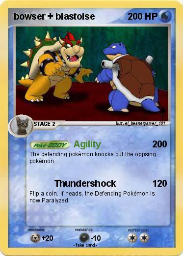 Pokemon bowser + blastoise