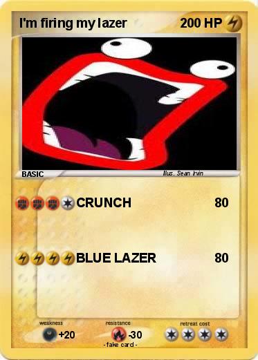 Pokemon I'm firing my lazer