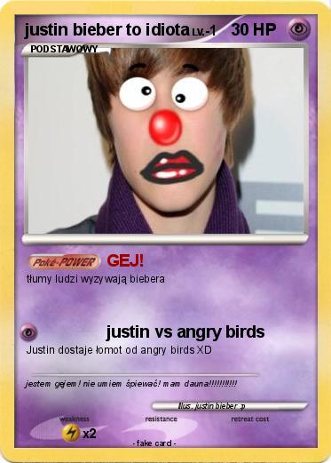 Pokemon justin bieber to idiota