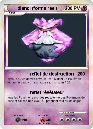 Pokemon dianci (forme reel)