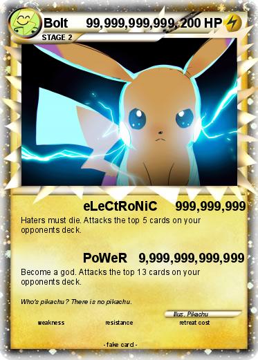 Pokemon Bolt     99,999,999,999,