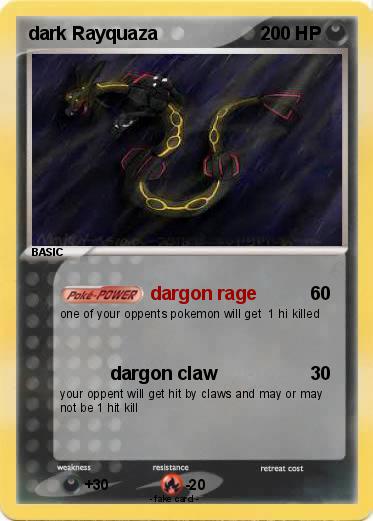 Pokemon dark Rayquaza