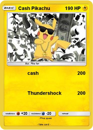 Pokemon Cash Pikachu