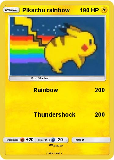 Pokemon Pikachu rainbow