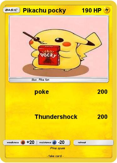 Pokemon Pikachu pocky