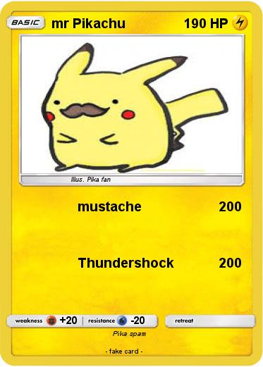 Pokemon mr Pikachu