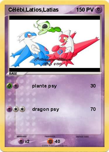 Pokemon Célébi,Latios,Latias