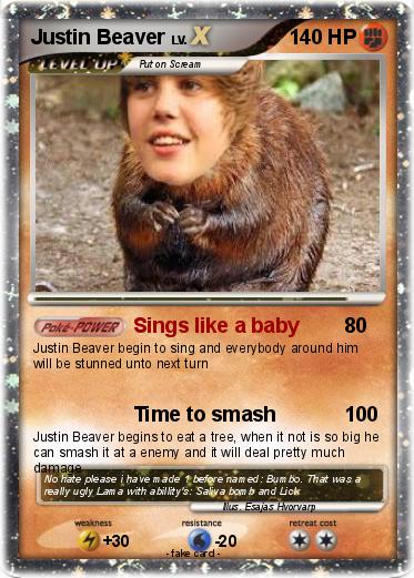 Pokemon Justin Beaver