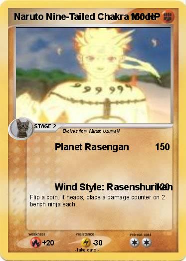 Pokemon Naruto Nine-Tailed Chakra Mode