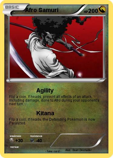 Pokemon Afro Samuri