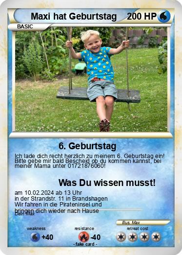 Pokemon Maxi hat Geburtstag