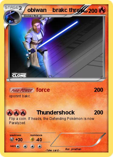 Pokemon obiwan    brakc throw
