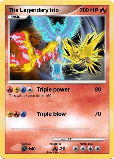 Pokemon The Legendary trio