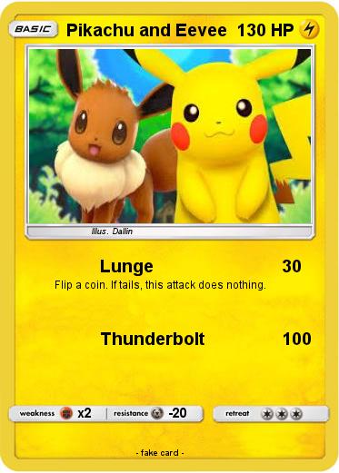 Pokemon Pikachu and Eevee
