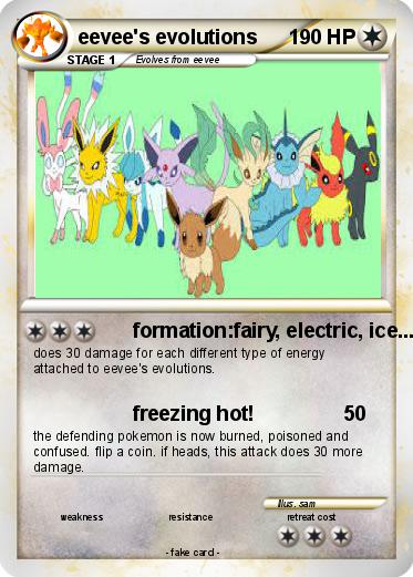 Pokemon eevee's evolutions