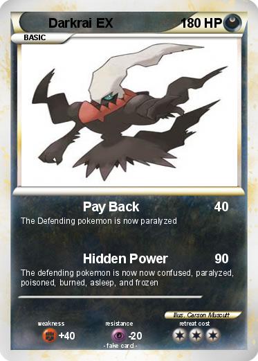 Pokemon Darkrai EX