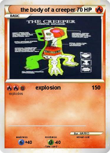 Pokemon the body of a creeper