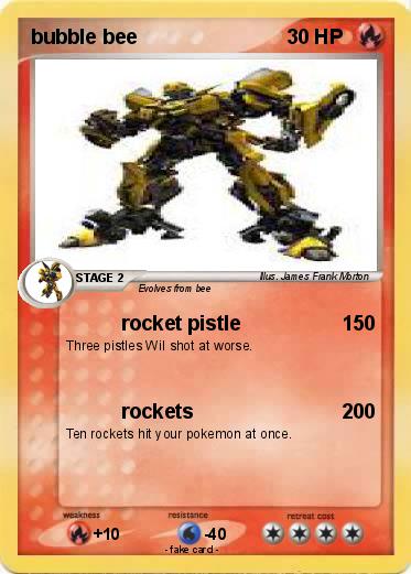 Pokemon bubble bee