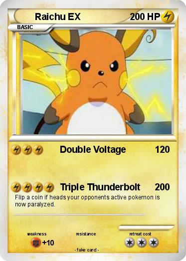 Pokemon Raichu EX